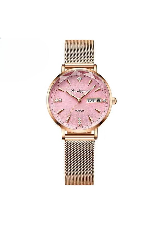 Women's Luxury Quartz Watch – Waterproof, Luminous Dial, Elegant Design