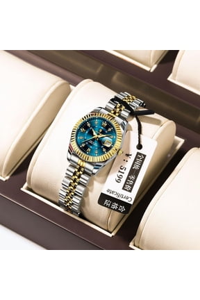 Women's Quartz Watch – Elegant Design, Waterproof, Stainless Steel Band, Luminous Dial