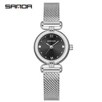 EXPLOJOY Women's Quartz Watch – Waterproof Minimalist Design with Leather or Steel Strap