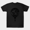 thumbnail image 1 of EXPLORE THE WORLD IS YOURS Global Nomad Travel Adventure Map Slogan Unisex T-Shirt, up to size 3XL., 1 of 2