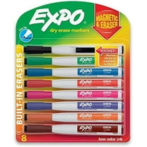 Crayola Dry Erase Fine Line Washable Markers, Assorted Colors, Set of 12 