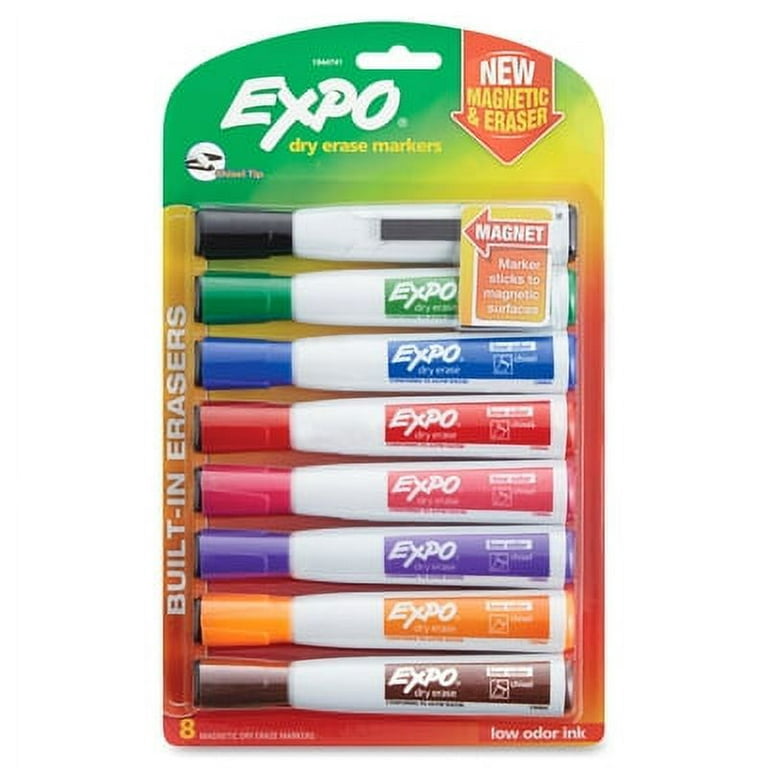 Dry Erase Marker, Broad Chisel Tip, Assorted Colors, 8/Pack Dry Erase Marker, Broad Chisel Tip, Assorted Colors, 8/Pack