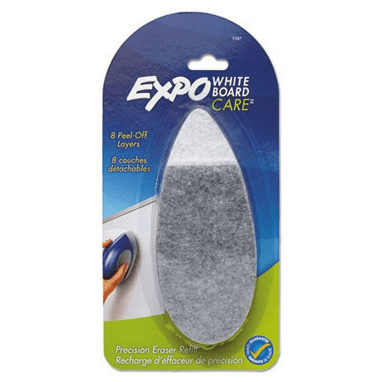 White Board CARE Dry Erase Precision Eraser Refill, Eight Peel-Off Layers, 2.25 White Board CARE Dry Erase Precision Eraser Refill, Eight Peel-Off Layers, 2.25