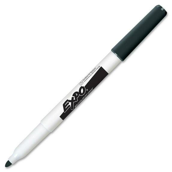 Expo Original Non-Toxic Dry Erase Marker, Fine Tip, Black, Pack of 12