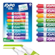 EXPO Dry Erase Markers, Chisel Tip, Assorted Colors, 8 Count