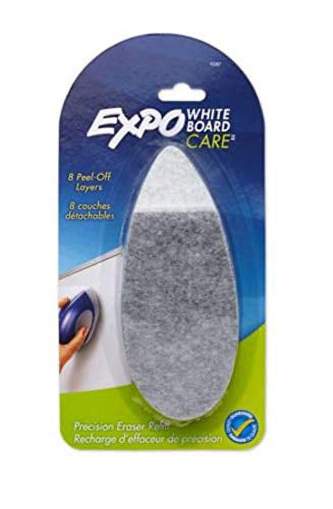 Effaceur De Tableau Blanc Precision Point Expo – Forme Goutte D'Eau Ergonomique Avec Tampon Feutre Remplaçable, Aimanté Pour Tableau Velleda