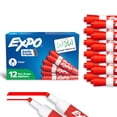 thumbnail image 1 of EXPO Dry Erase Markers, Chisel Tip, Red, 12 Count, 1 of 8