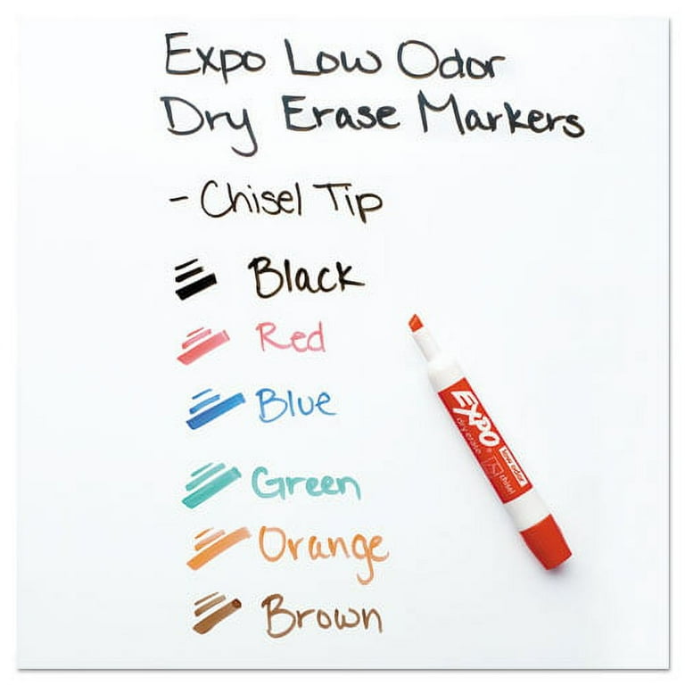 Low-Odor Dry Erase Marker and Organizer Kit, Broad Chisel Tip, Assorted Colors, 6/Set Low-Odor Dry Erase Marker and Organizer Kit, Broad Chisel Tip, Assorted Colors, 6/Set