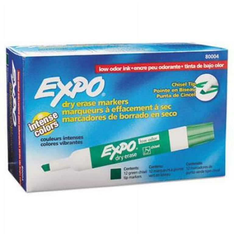 Dry Erase Marker, Broad Chisel Tip, Green, Dozen Dry Erase Marker, Broad Chisel Tip, Green, Dozen