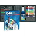 thumbnail image 1 of EXPO Low-Odor Dry Erase Marker, Eraser and Cleaner Kit, Medium Assorted Tips, Assorted Colors, 12/Set, Each, 1 of 1