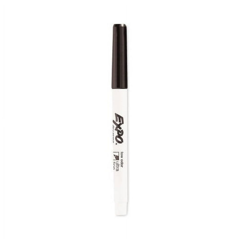 Low-Odor Dry-Erase Marker, Extra-Fine Bullet Tip, Black Low-Odor Dry-Erase Marker, Extra-Fine Bullet Tip, Black