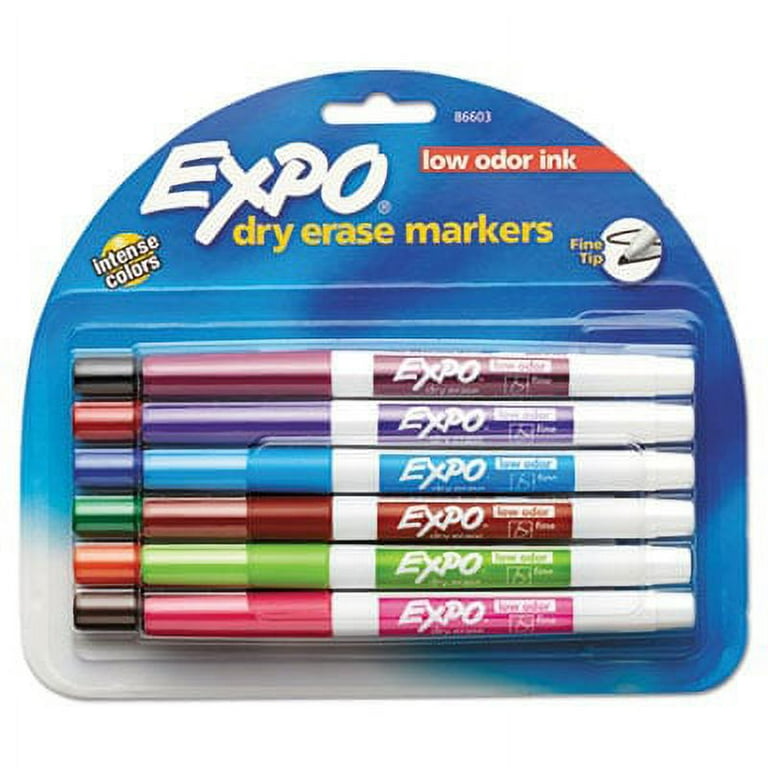Low-Odor Dry-Erase Marker, Fine Bullet Tip, Assorted Colors, 12/Set Low-Odor Dry-Erase Marker, Fine Bullet Tip, Assorted Colors, 12/Set