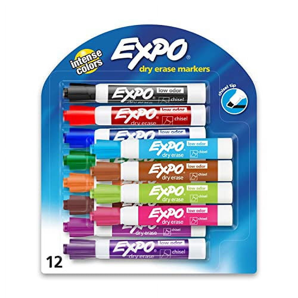 Dry Erase Markers Bulk, 72 Pack, 12 Colors Whiteboard Markers, Chisel Tip  Dry Erase Markers Perfect for Writing on Dry Erase Whiteboard Mirror Glass