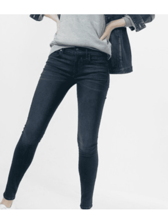 Jeans Skinny Mid Rise Dark Wash Stretch Leggings Size 4