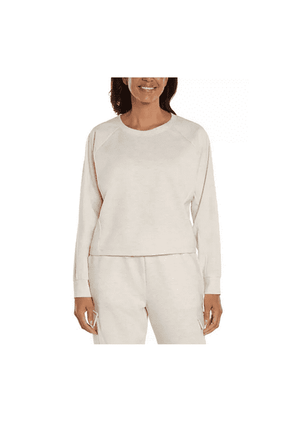 LADIES XX-LARGE CREAM LONG SLEEVE PULLOVER