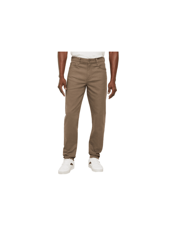 MEN'S SLIM FIT JEANS BROWN 36 X 30