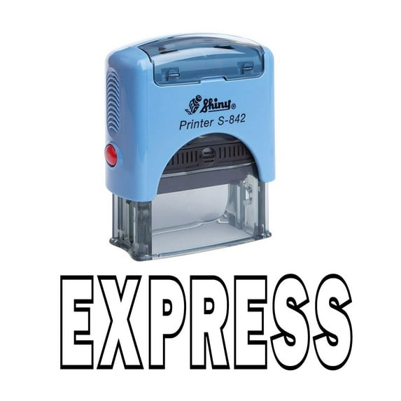 EXPRESS Self Inking Rubber Stamp Office Stationary Custom Shiny Stamp