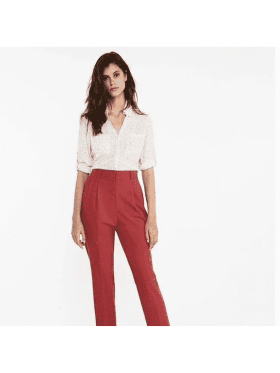 Slim Fit Button-Up Portofino Shirt Blouse