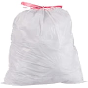 EXPSPRU 4 Gallon Trash Bags Strong Small Garbage Bags Unscented Thick for Bathroom, Office, Kitchen Small Trash Can, 15L, 120 Count, White