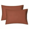 thumbnail image 1 of EXQ Home Toddler Pillowcases 14x20 Travel Pillow Case Set of 2, Small Pillow Case Fits Baby Pillow Sized 12x16, 13x18, Kids Pillowcases 2 Pack Machine Washable with Envelope Closure(Umber), 1 of 3