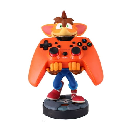 Exquisite Gaming: Crash Bandicoot 4 - Original Mobile Phone & Gaming Controller Holder, Device Stand, Cable Guys, Licensed Figure