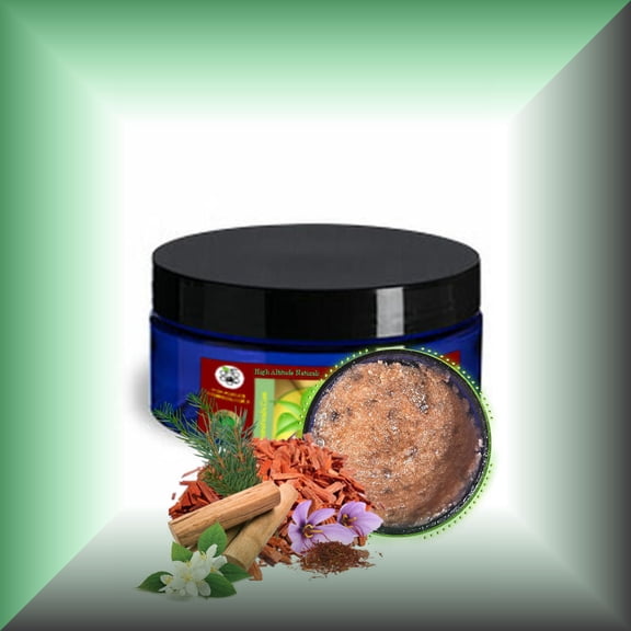 EXQUISITE SANDALWOOD? Herbal Cleansing Exfoliating Himalayan & Sea Salt Skin Scrub