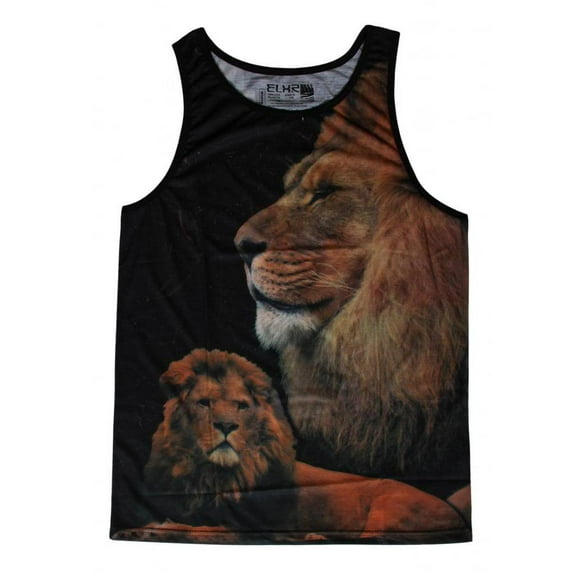 EXR Lion King Mens Short-Sleeve Tank Top - Large