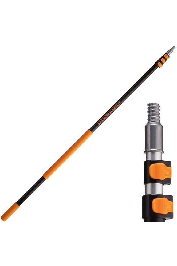 Telescoping Extension Pole 24 ft Aluminum Pole for Painting, Cleaning, and Dusting