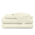 thumbnail image 1 of ABORN 20" DEEP POCKET 400-TC 100% Egyptain Cotton Adult Bedsheet [4 PCs RV Short King, Ivory], 1 of 7