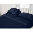 thumbnail image 1 of EXTRA 22" DEEP POCKET OF FITTED SHEET, 1000 Thread Count, 100% Egyptian Cotton Bedsheet Set, 4 PC Split Head Sheet Set for Adjustable Bed [ Top Split Head Cal-King- 30", Navy Blue], 1 of 8