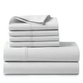 thumbnail image 1 of ABORN 800 TC Giza Egyptian Cotton 6 PC Adult Bedsheet White Full Extra Long 28" Deep Pocket, 1 of 9