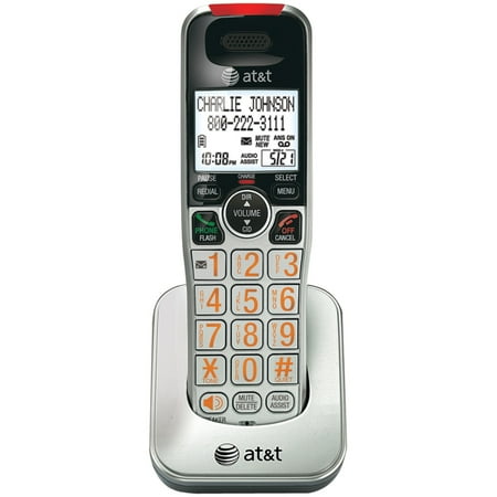 AT&T - AT CRL30102 DECT 6.0 Cordless Expansion Handset Only - Silver