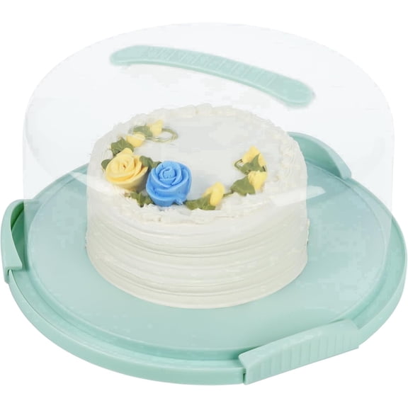 EXTRA LARGE Cake Carrier/Cake Container with Server (Holds up to 12 inch 3-layer cake) Cake Carrier With Lid And Handle /Cake Holder with Lid/Cake Cover Cake Plate Clear Cake Dome Cake Plate With Lid