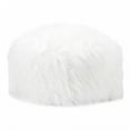 thumbnail image 1 of EXTRA LARGE FUZZY WHITE OTTOMAN, 1 of 2