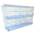 EXTRA LARGE Stackable Breeding Bird Cage Lot of Two with Double