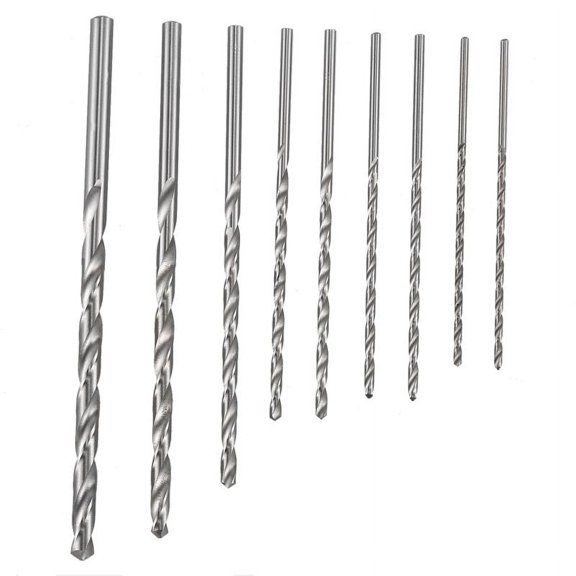 EXTRA LONG HSS DRILL BITS 2mm 2.5mm 3mm 4mm 5mm 6mm SET