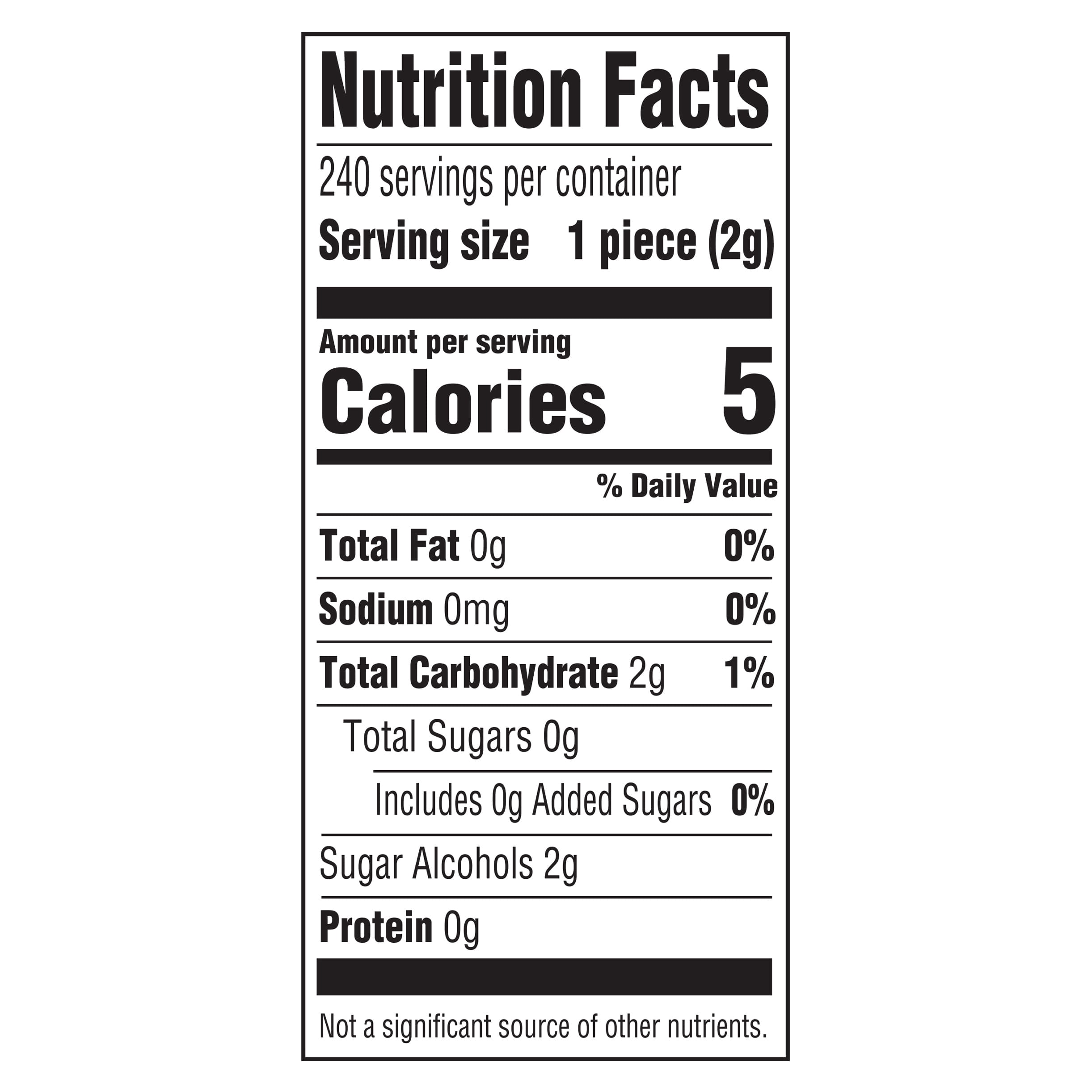 EXTRA Refreshers Fruit Mix Sugar Free Chewing Gum Bulk, 40 Piece Bottle Pack of 6