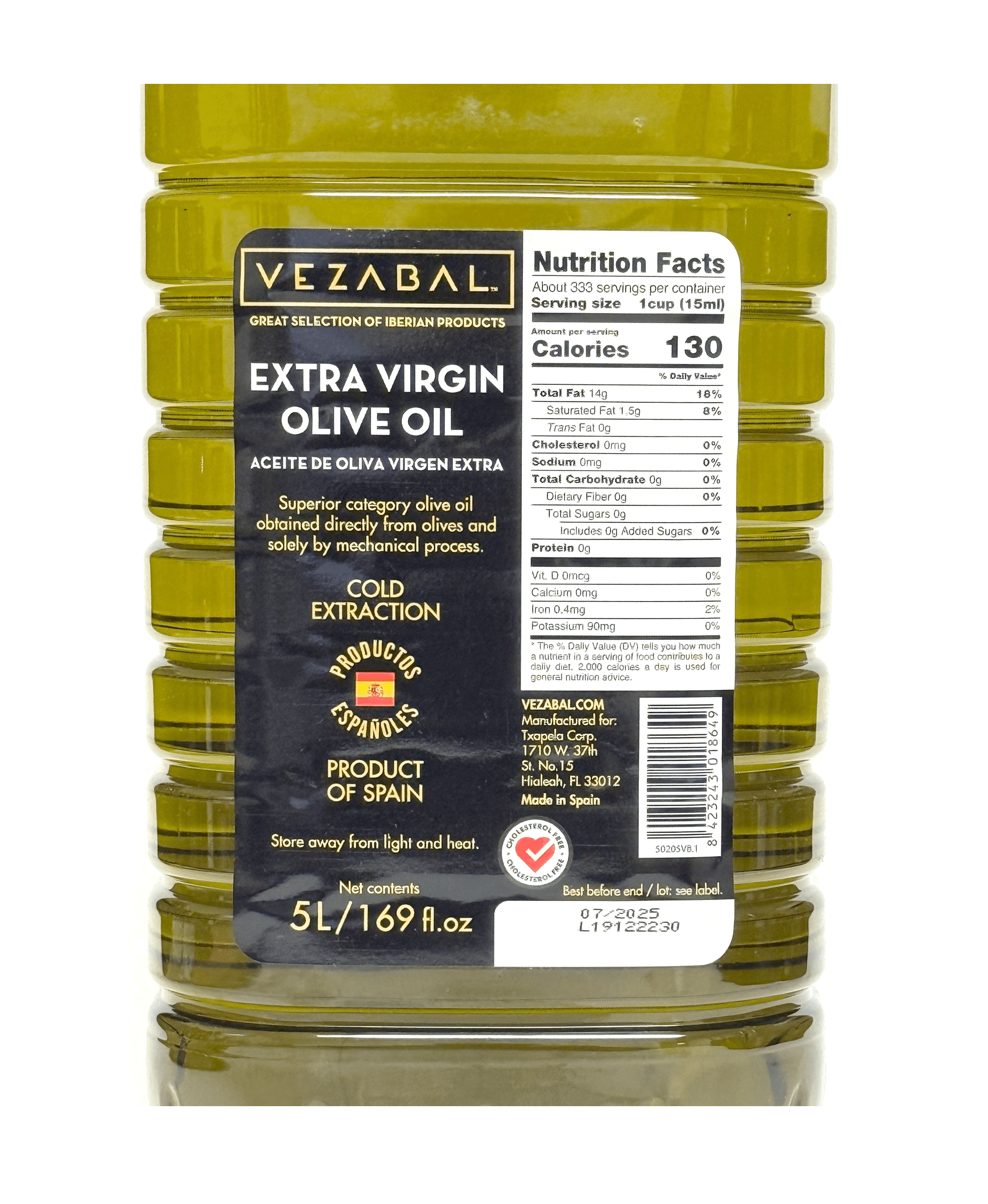 EXTRA VIRGEN OLIVE OIL 5 LT