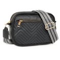 thumbnail image 1 of EXTREE Crossbody Bags for Women, Shoulder Handbags with Wide Strap, Trendy Design Shoulder Purse for Travel, Black&Brown, 1 of 8