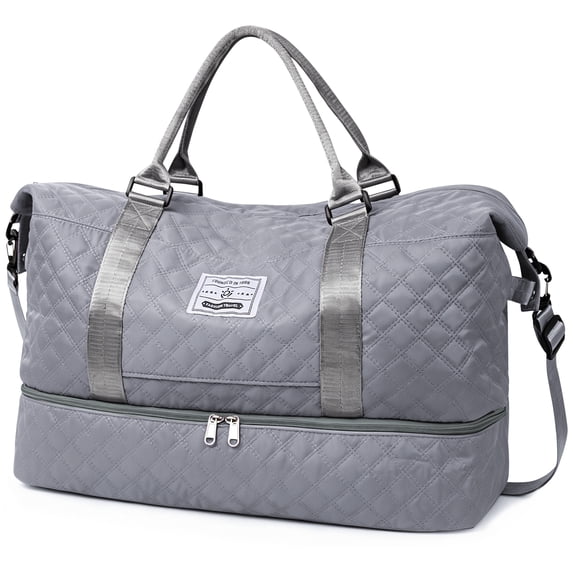 EXTREE Large Travel Duffel Bag Women Weekender with Shoe Compartment for Gym Hospital