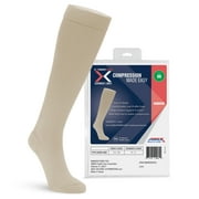 EXTREMIT-EASE Garment Liner (Tan/Med.) - Unisex | Mild Mid-Foot to Ankle Compression | Foot Edema