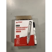 EXTRIC PERMANENT MARKERS 12 COUNT SMEAR PROOF - BLACK