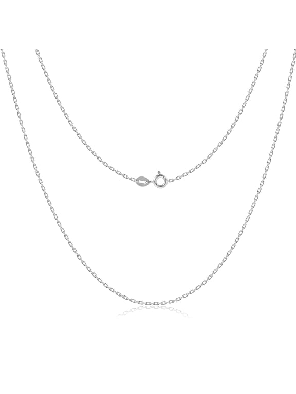 sterling silver chain for women1.4mm Silver chain Strong and durable sterling silver necklace 18/20/22 Inch