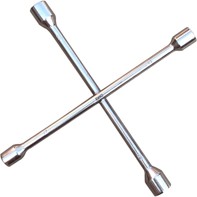 "EXXO TOOLS 14"" Universal Lug Wrench Heavy Duty 4 Way Crosswrench