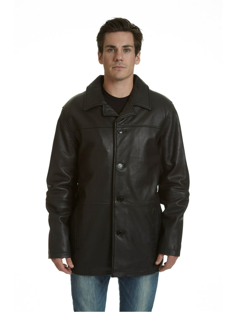 EXcelled Men's Lamb Leather Car Coat (Tall Sizes) - Walmart.com
