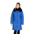 thumbnail image 1 of EXcelled  Women's Quilted 3/4 Puffer with Faux Fur Collar, 1 of 5