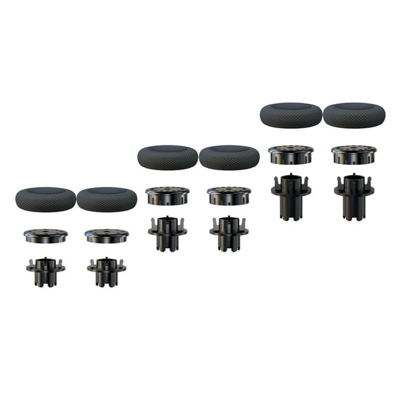 EXknight Controller Freaks for DualSense Edge, Height Adjustable Sticks for PS5 Pro Controller, 2 Low Rise(2 Heights), 2 Mid Rise(4 Heights), 2 High Rise(4 Heights)
