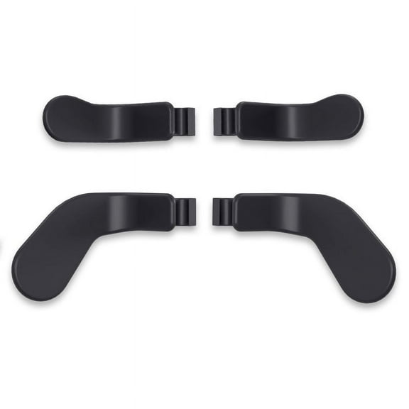 eXtremeRate Metal Black Paddles for Xbox One Elite Series 2, 4 Count