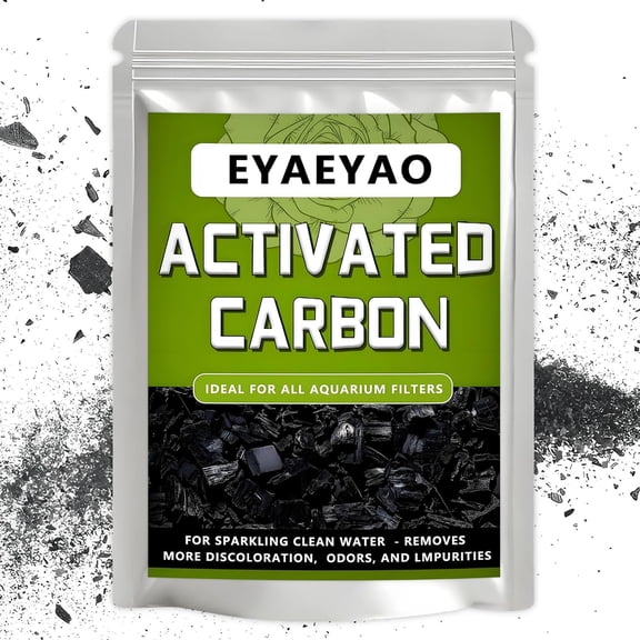 EYAEYAO Premium Activated Carbon 8 oz, Activated Charcoal for Aquariums, Fish Tanks, Ponds, Air Filtration, Grow Tents & Hydroponics