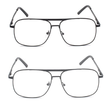 Retro Mens Aviator Bifocal Tinted Square Nerd SightPerk